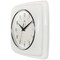 Infinity Instruments Square Retro White Wall Clock, 9.25 in. 13228WH-4103 - alternate 5